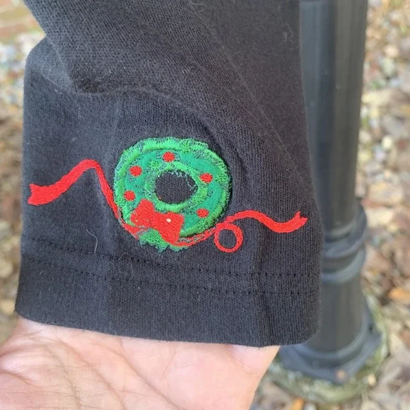 Breckenridge Christmas Tree Long Sleeve Top Holiday Crewneck XL - Picture 5 of 8